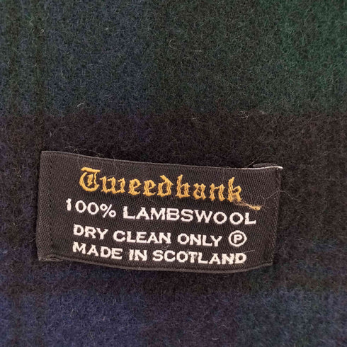 TWEEDBANK スコットランド製 ブラックウォッチ ウールマフラー メンズ ONE SIZE