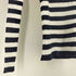 ジェイクルー J.CREW 90S USA製 緑タグ ボーダー ワッフル Uネック コットン ニット セーター レディース import:S