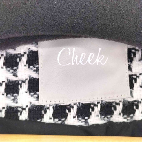 チーク cheek ノーカラーツイードジャケット レディース FREE