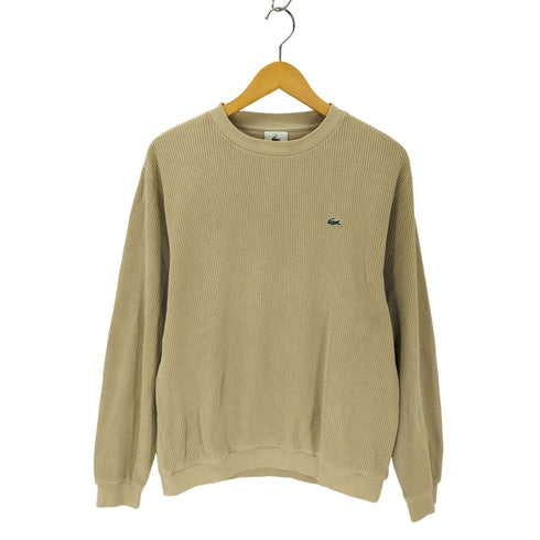 ラコステ LACOSTE ロゴ ワッペン コットン クルーネック ニット セーター レディース 4