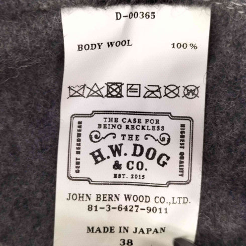 ドッグアンドコー THE H.W. DOG&CO. 19AW ウール ロールキャップ フィッシャーマンキャップ メンズ 38