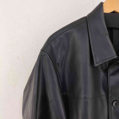 ジーユー GU 23AW フェイクレザーブルゾン メンズ JPN:M