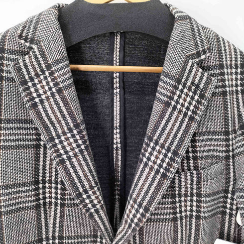 ザラ ZARA 2Bチェックテーラードジャケット レディース EUR:42