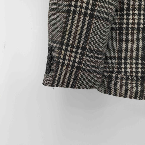 ザラ ZARA 2Bチェックテーラードジャケット レディース EUR:42
