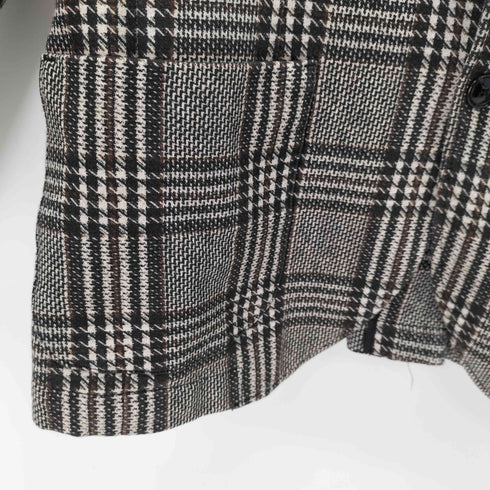 ザラ ZARA 2Bチェックテーラードジャケット レディース EUR:42
