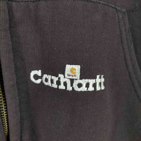 カーハート Carhartt 90S MADE IN MEXICO ダブルフェイス 裏地サーマルジップパーカー フェード メンズ 2XL