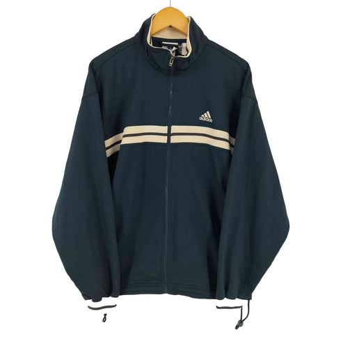 アディダス adidas 90S 万国旗タグ フロントライン パフォーマンスロゴ ハイネックトラックジャケット メンズ import:L