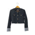 _LIUHAHA 金ボタンツイードジャケット レディース import:M