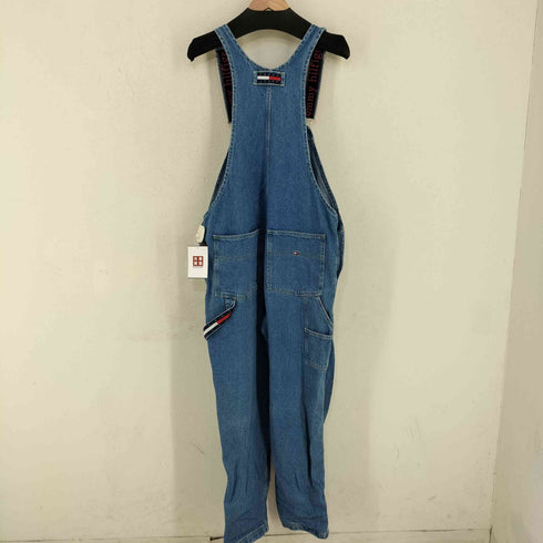 トミージーンズ tommy jeans TJW 90S DUNGAREE 復刻 ロゴワッペン デニムオーバーオール レディース W S