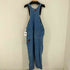 トミージーンズ tommy jeans TJW 90S DUNGAREE 復刻 ロゴワッペン デニムオーバーオール レディース W S