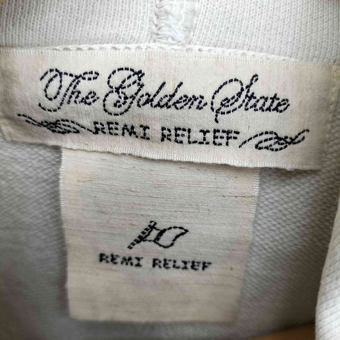 レミレリーフ REMI RELIEF 落書き ダメージ加工 プルオーバーパーカー レディース FREE