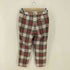 ヴィヴィアンウエストウッドレッドレーベル Vivienne Westwood RED LABEL オーブ刻印ボタン plaid pants ウールチェックパンツ レディース 2