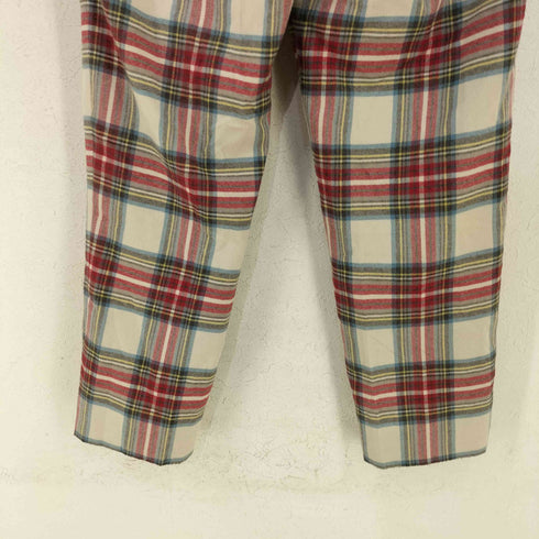 ヴィヴィアンウエストウッドレッドレーベル Vivienne Westwood RED LABEL オーブ刻印ボタン plaid pants ウールチェックパンツ レディース 2