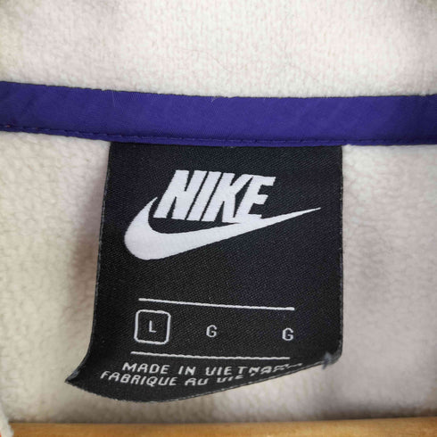 ナイキ NIKE NSW HALF-ZIP TOP ロゴ刺繍クロップド フリースジャケット レディース JPN:L