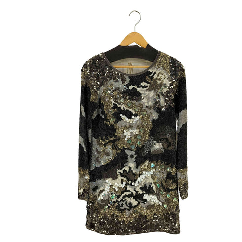 オールセインツ ALLSAINTS HAND EMBELLISHED スパンコール チュニック レディース UK:8
