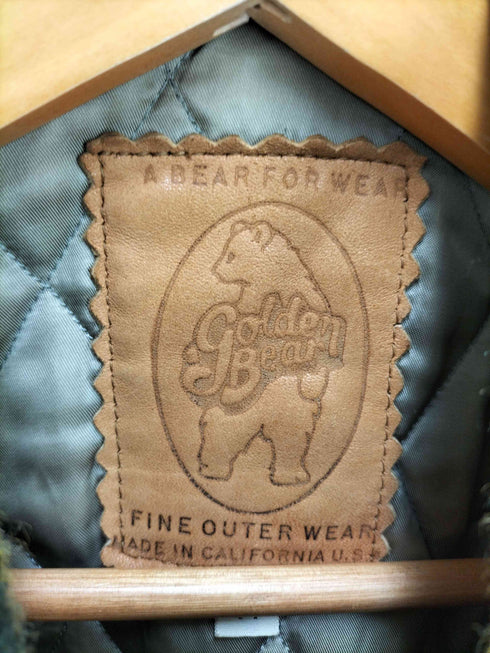 ゴールデンベアー Golden bear 80-90s 革タグ USA製 スタジアムジャンパー メンズ JPN:M
