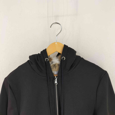 バーニーズニューヨーク BARNEYS NEWYORK 裏地ラビットファー ジップアップフーディ レディース import:M