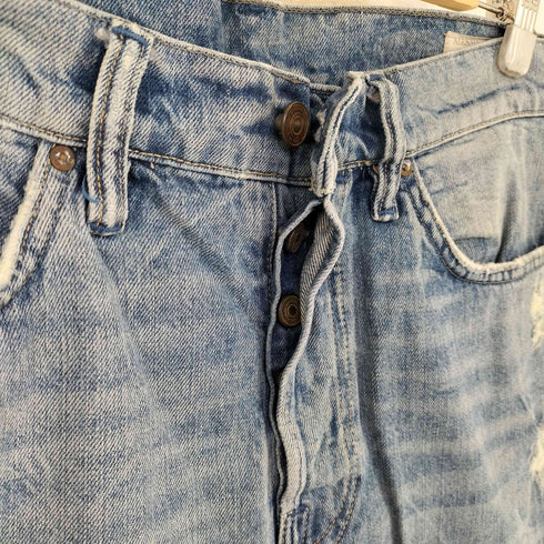 オールセインツ ALLSAINTS ボタンフライ ダメージデニムパンツ レディース W29