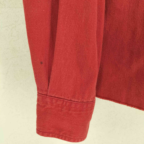 ラルフローレン RALPH LAUREN 90-00s マスターポロカントリー 裾カットオフ加工コットンシャツ メンズ JPN:M