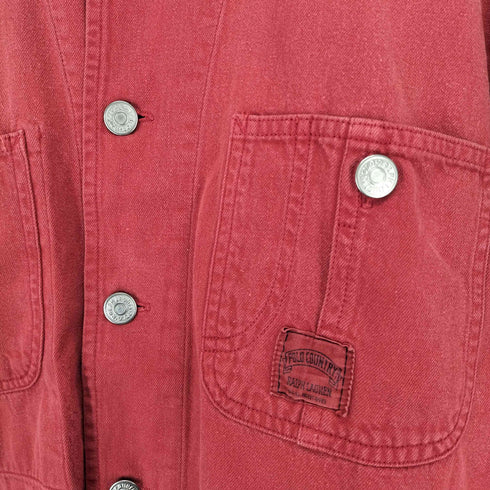ラルフローレン RALPH LAUREN 90-00s マスターポロカントリー 裾カットオフ加工コットンシャツ メンズ JPN:M