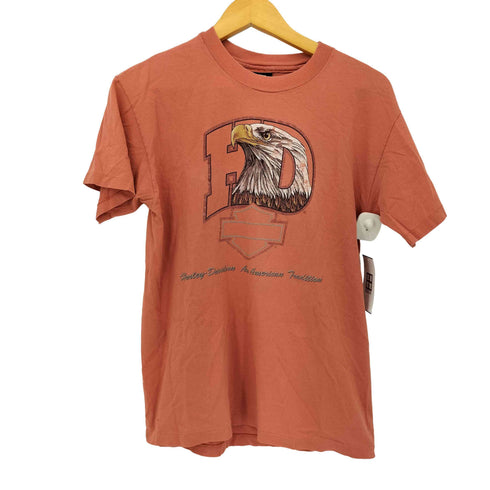ハーレーダビッドソン HARLEY-DAVIDSON 90S MADE IN USA 1996コピーライト イーグル 両面プリントクルーネックTシャツ メンズ import:M