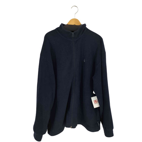 ノーティカ NAUTICA 90s MADE IN USA ロゴ刺繍 オーバーサイズフリースジャケット NAUTECH FLEECE メンズ import:XXL