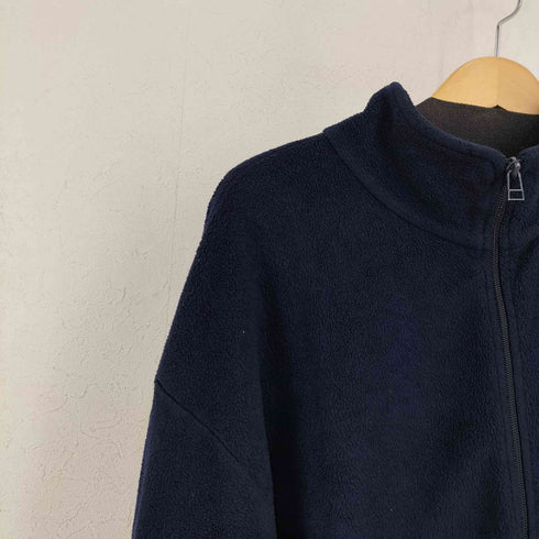 ノーティカ NAUTICA 90s MADE IN USA ロゴ刺繍 オーバーサイズフリースジャケット NAUTECH FLEECE メンズ import:XXL