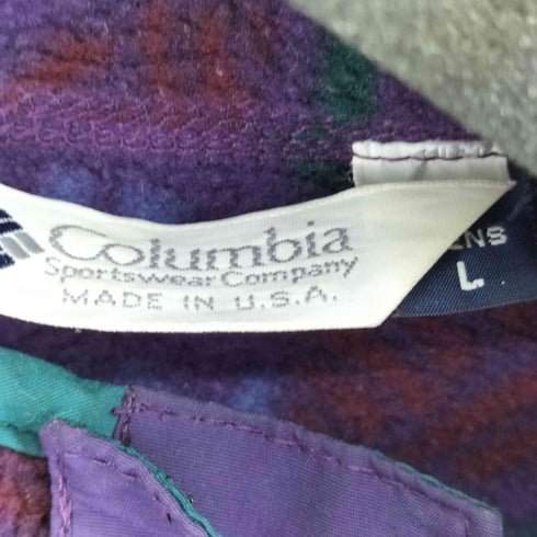 コロンビアスポーツウェア Columbia Sportswear 9S0 MADE IN USA スナップ プルオーバーフリース メンズ JPN:L