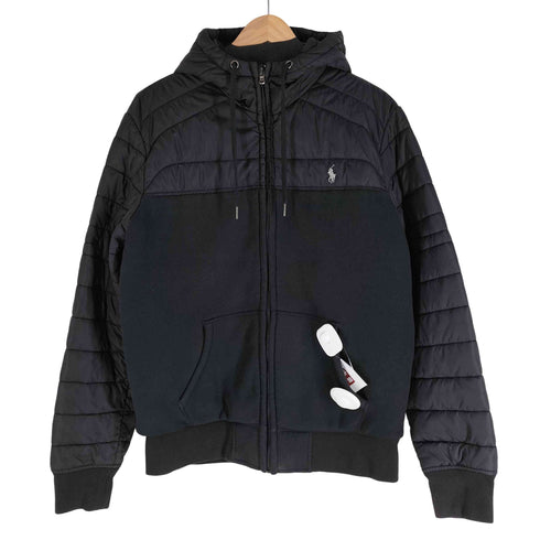 ポロラルフローレン POLO RALPH LAUREN 異素材切替 中綿フーデッドジャケット メンズ import:M