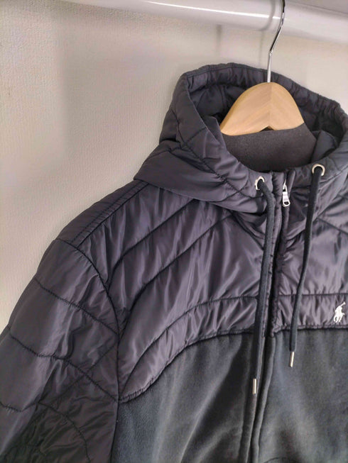 ポロラルフローレン POLO RALPH LAUREN 異素材切替 中綿フーデッドジャケット メンズ import:M