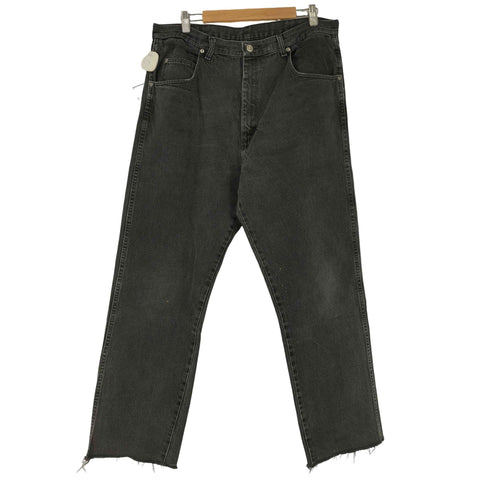 ラングラー Wrangler ブラックデニムパンツ メンズ 38/34