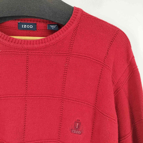 IZOD ロゴ刺繍 コットンニット メンズ JPN:L