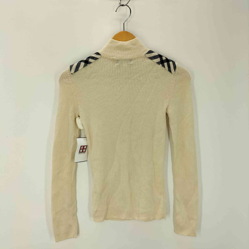 バーバリーブルーレーベル BURBERRY BLUE LABEL モックネックプルオーバーニットセーター レディース EUR:38