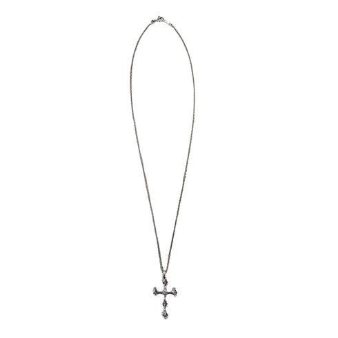 Crossfor SILVER925刻印 ジルコニア クロストップ ネックレス レディース