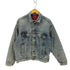 リーバイス Levis 刻印527 裏地ネルチェック柄デニムジャケット メンズ US:34