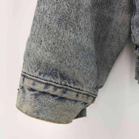 リーバイス Levis 刻印527 裏地ネルチェック柄デニムジャケット メンズ US:34