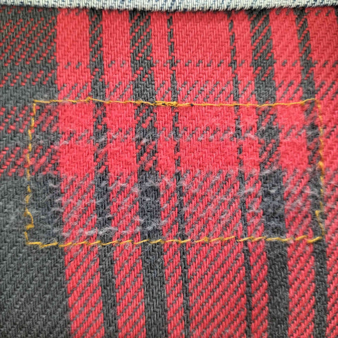 リーバイス Levis 刻印527 裏地ネルチェック柄デニムジャケット メンズ US:34