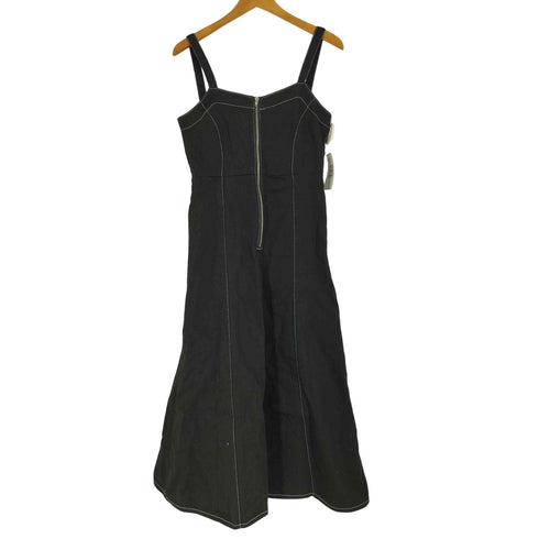 ムルーア MURUA 24SS デニム フロント ジップ キャミ ワンピース レディース FREE