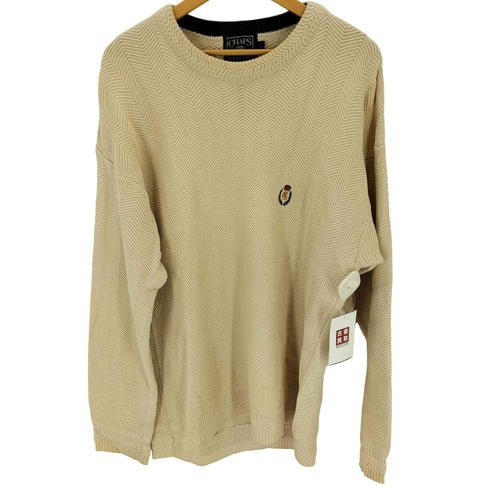 チャップスラルフローレン CHAPS RALPH LAUREN コットンクルーネックニット メンズ JPN:L