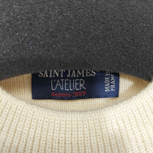 セントジェームスアトリエ SAINT JAMES LATELIER クルーネック ウール ボーダーニット レディース JPN:XS