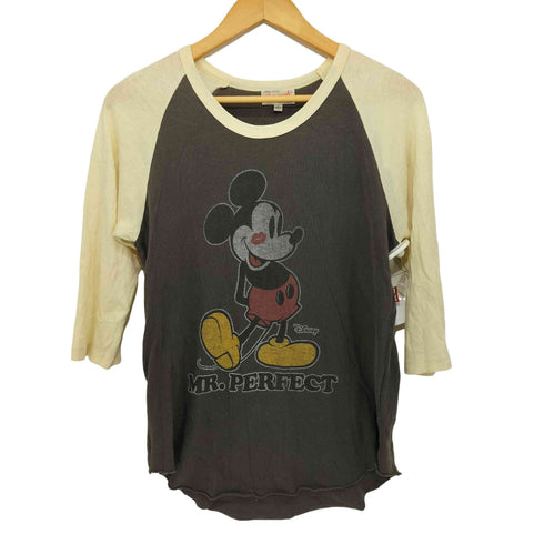 ジャンクフード JUNK FOOD ヴィンテージ加工 キャラクタープリント ラグラン Tシャツ レディース JPN:M
