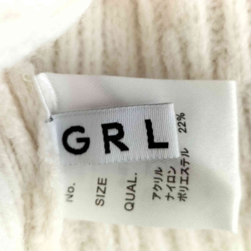 グレイル GRL フリンジショート丈ニットカーディガン レディース JPN:S