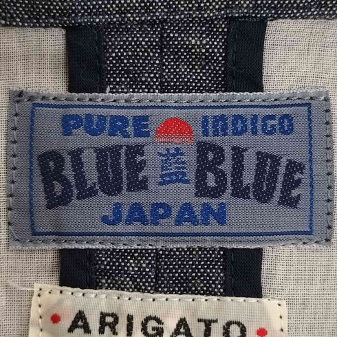ブルーブルー BLUE BLUE PURE INDIGO インディゴ コットン 3B テーラードジャケット ストレートパンツ セットアップ メンズ 2
