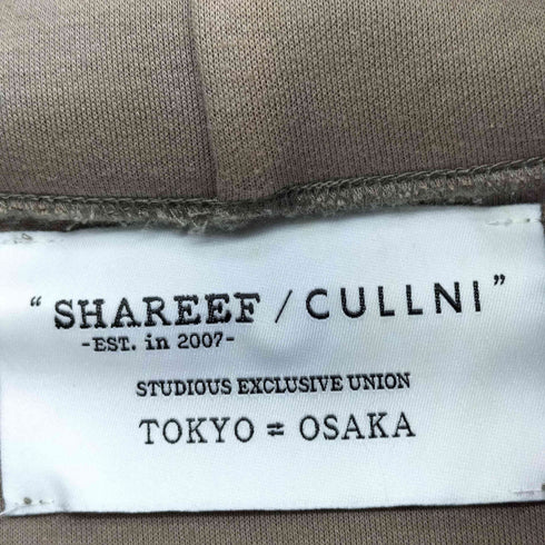 クルニ CULLNI ロゴ刺繍 プリント サイドスリット プルオーバー パーカー メンズ JPN:2