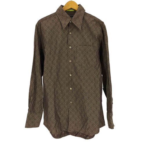 ポールスミス Paul Smith フラワー ジャガード レギュラーカラー L/S シャツ メンズ import:L