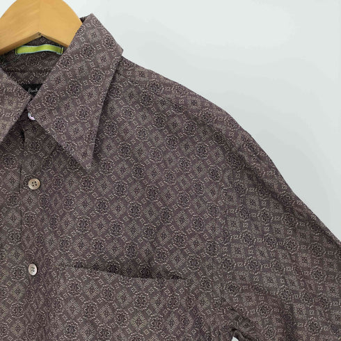 ポールスミス Paul Smith フラワー ジャガード レギュラーカラー L/S シャツ メンズ import:L