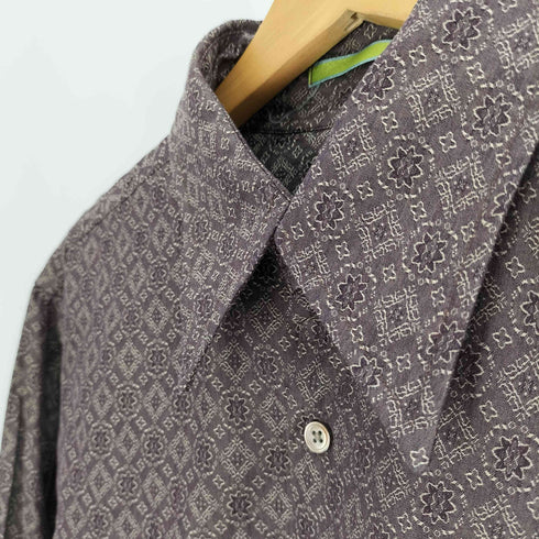 ポールスミス Paul Smith フラワー ジャガード レギュラーカラー L/S シャツ メンズ import:L