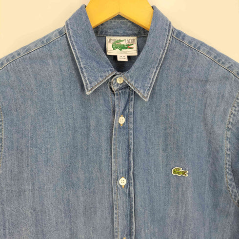 ラコステ LACOSTE ライトウェイトオーガニックコットン デニムシャツ メンズ US:S/M