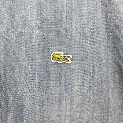 ラコステ LACOSTE ライトウェイトオーガニックコットン デニムシャツ メンズ US:S/M