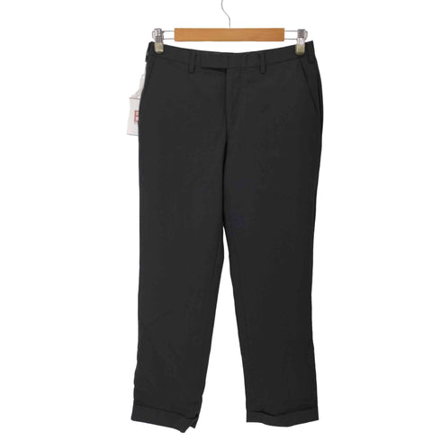 バーバリーブラックレーベル BURBERRY BLACK LABEL ノータックテーパードトラウザー メンズ